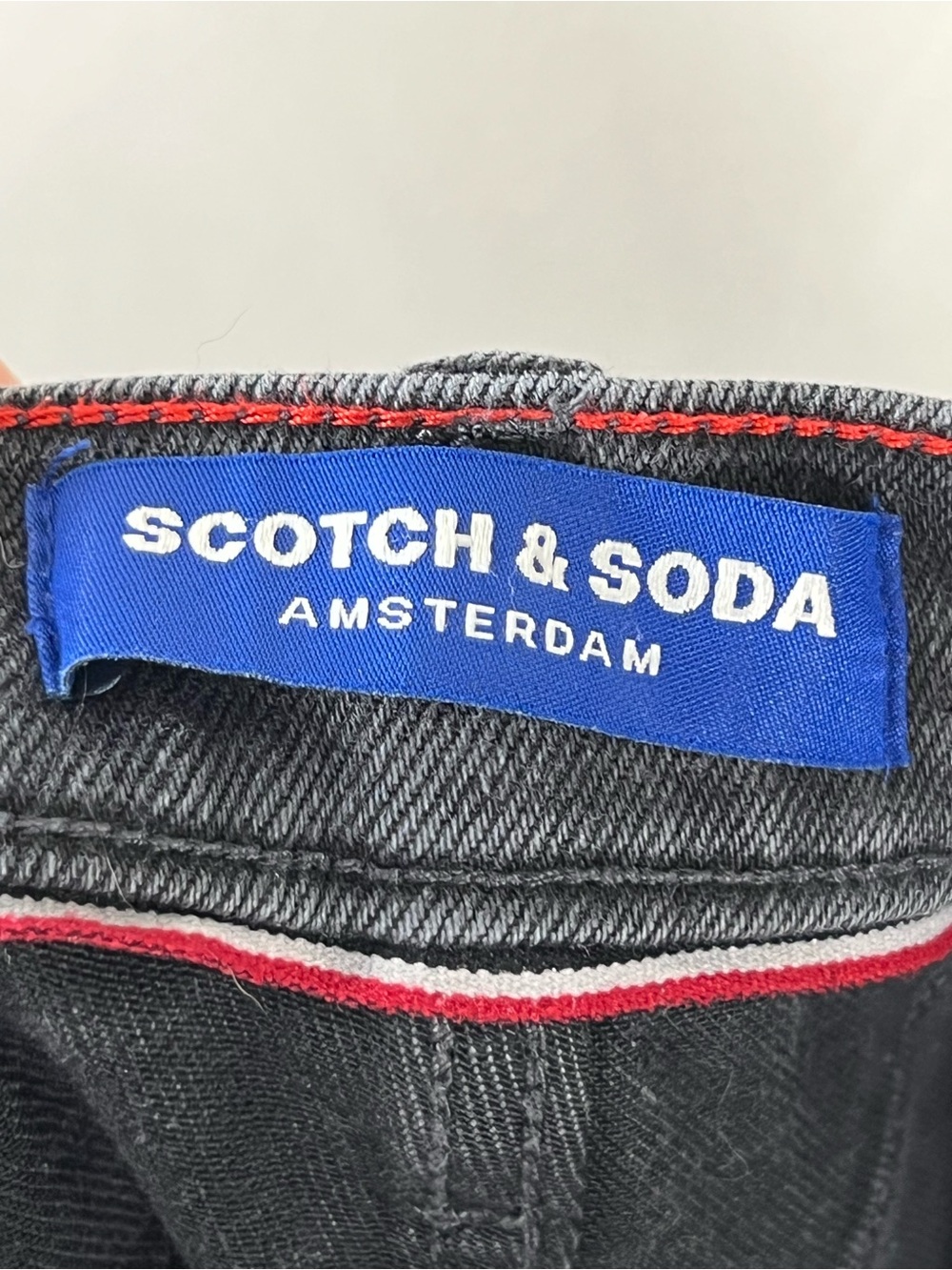 Scotch & Soda Sky straight-fit jeans Women’s Size 12 In Black Night High Rise - Picture 5 of 9